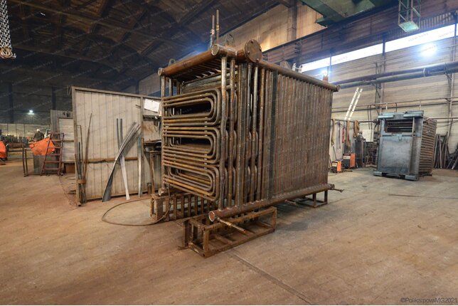 Твердотопливный котел 0.93 МВт - изготовление