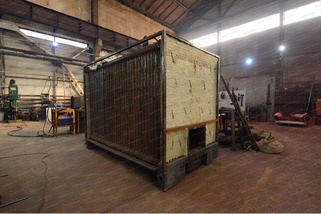 Угольный промышленный котел 800 кВт - изготовление