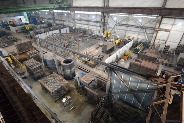 Газовый котел 1.1 МВт производство